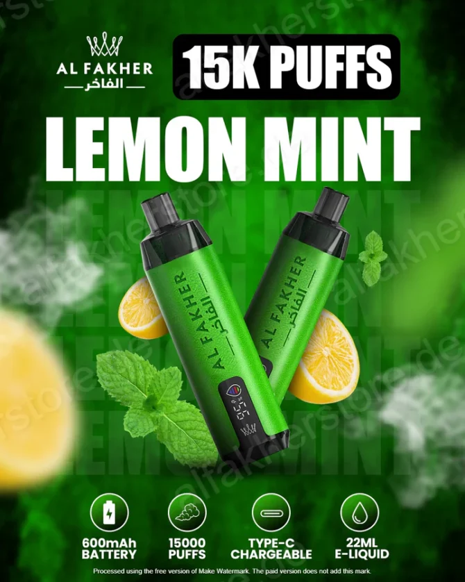 Al Fakher Vape 15000 Lemon Mint