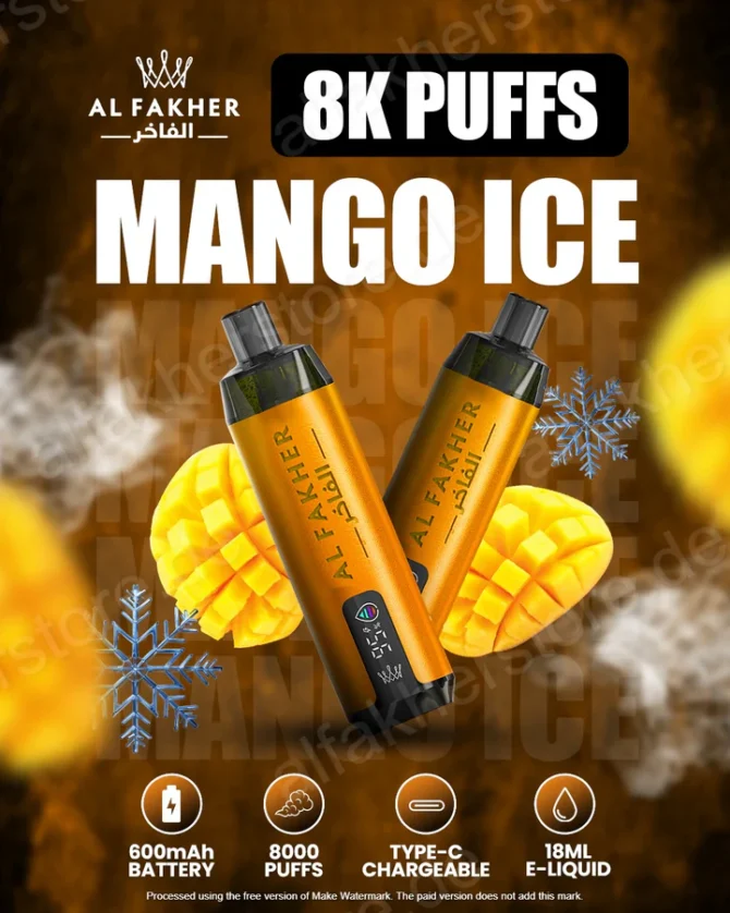 Al Fakher Crown Bar Pro 8000 Mango Ice